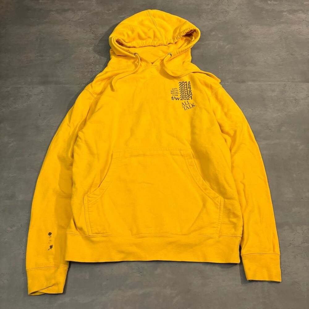 Anti Social Social Club All Talk F/W 2021 Hoodie Yellow
